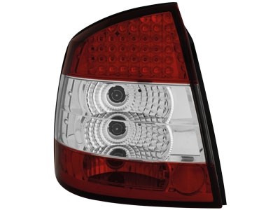 Feux arriere Opel Astra G LED rouges/blanc