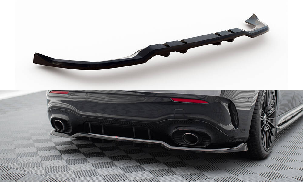 Zijskirts Mercedes A35 AMG Maxton Glans Zwart