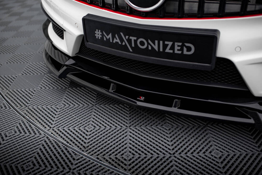 Voorspoiler V.3 Mercedes A45 AMG W176 Maxton Glans Zwart