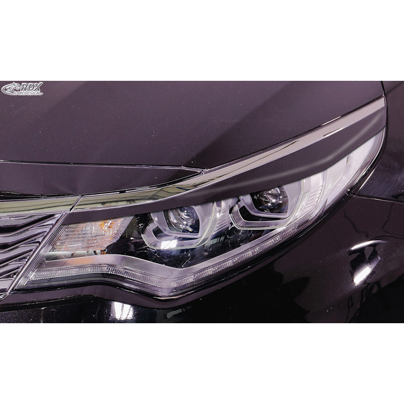 Spoilers de phares sur mesure pour Kia Optima (JF) 2015- (ABS)