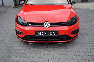 Voorspoiler VW Golf 7.5 R Facelift Glans Zwart