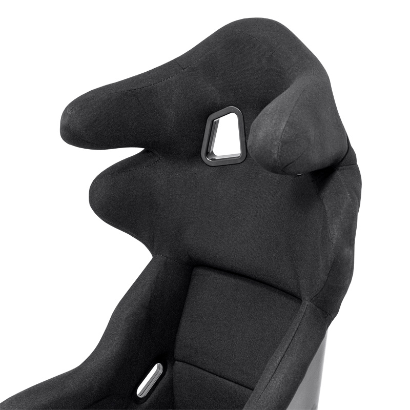 Siège baquet 'JJ' - Noir - Dossier fixe en polyester - incl. glissières