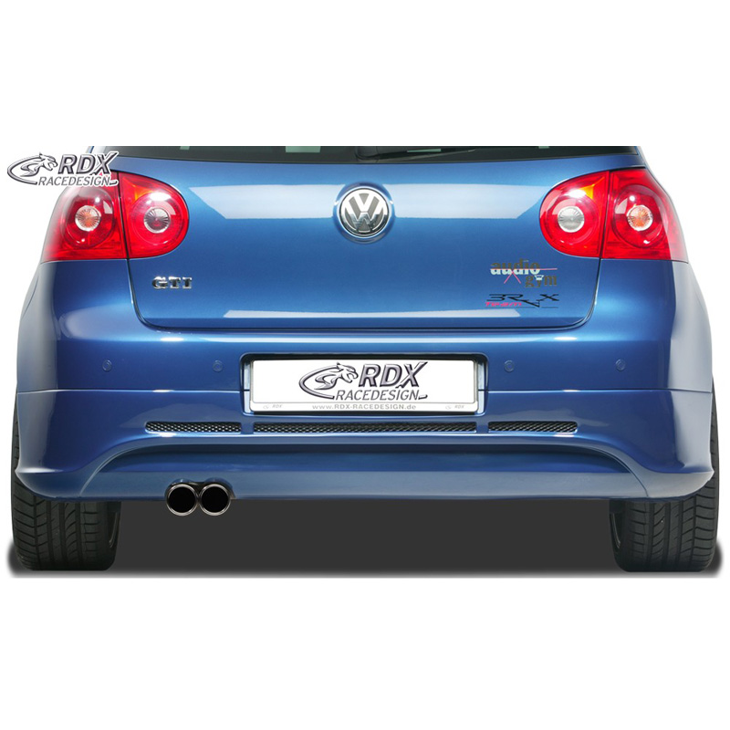 Jupe arrière sur mesure pour Volkswagen Golf V GTI/R Hatchback 3/5-portes 2003-2008 (échappement à gauche) excl. Variant/Plus (ABS)