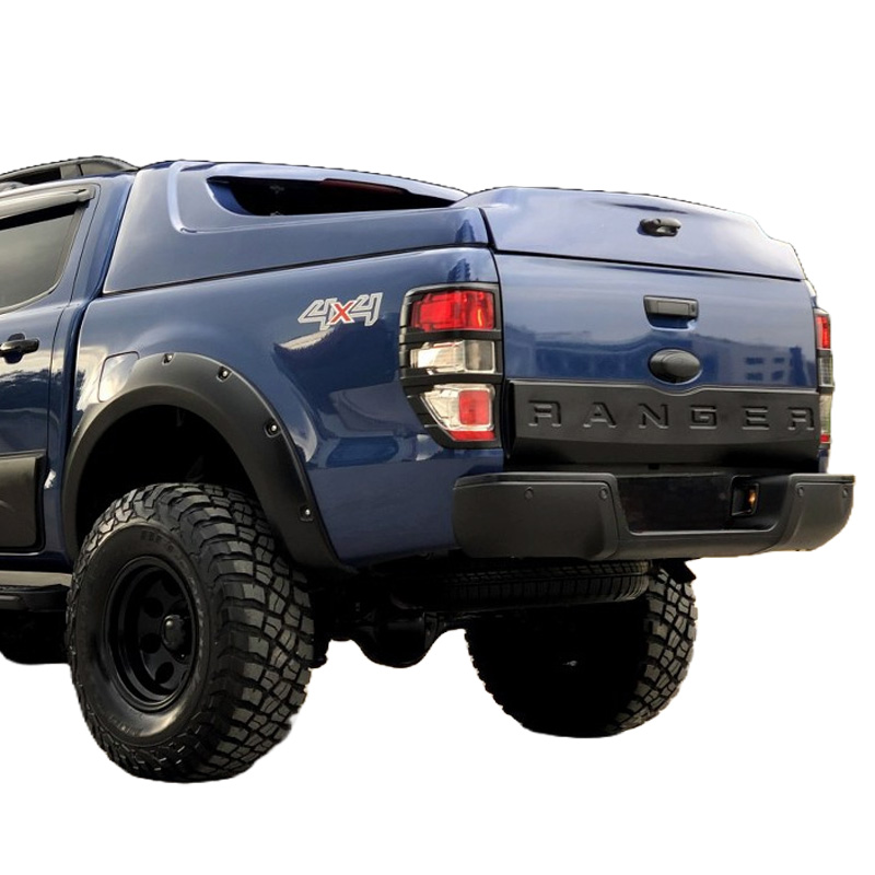 Protecteur de hayon sur mesure pour Ford Ranger T6/T7/T8 2012-2022 - Version 3 - Noir mat