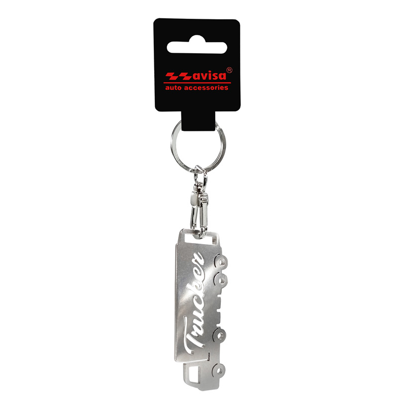 Porte-clés en acier inoxydable - Trucker/Truck