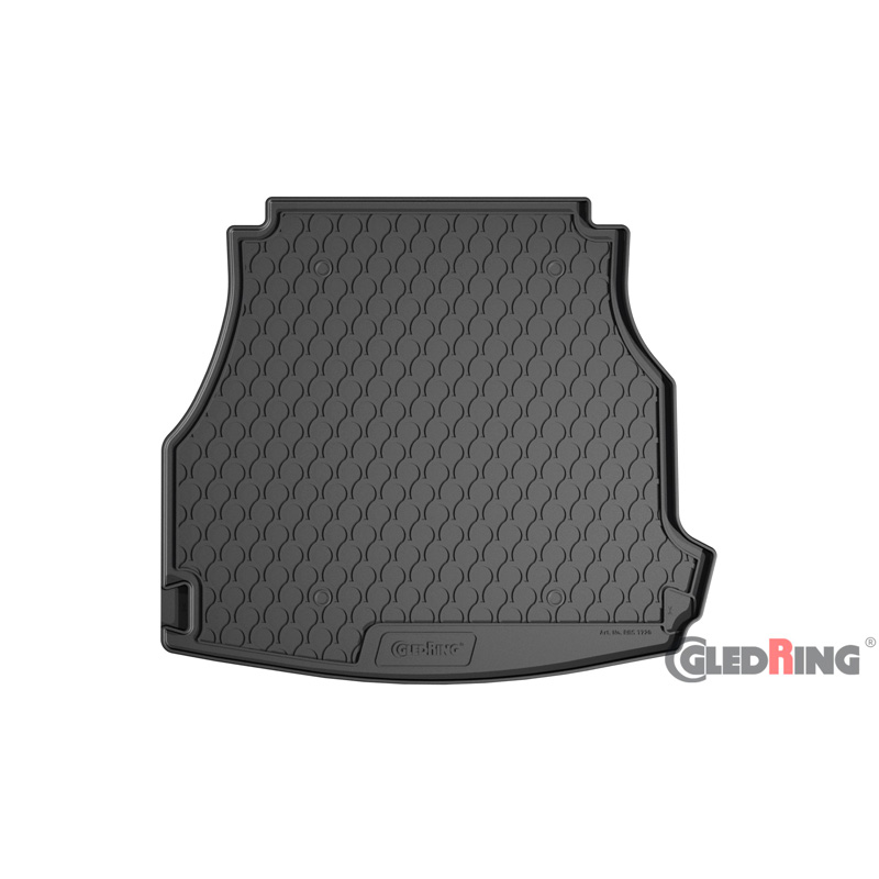 Coquille coffre-arrière Rubbasol (caoutchouc) sur mesure pour Mercedes Classe-C W206 Sedan 2021- excl. Plug-in-Hybrid (avec paquet de coffre incl. filet à gauche)