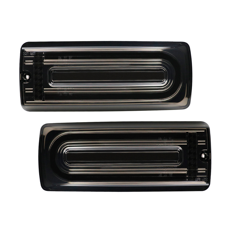 Set de Feux Arrière LED sur mesure pour Mercedes Classe-G W463 G500/G550/G55/G63 AMG 1999-2018 - Fumée - incl. Feux Dynamiques