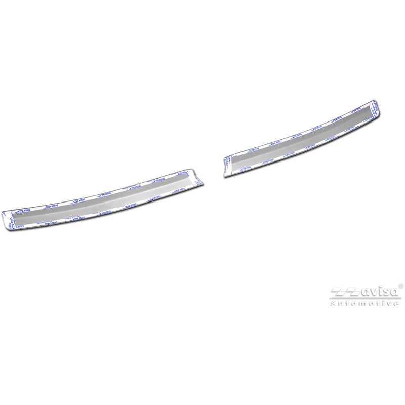 Avisa Protection de Seuil de Coffre Acier Inox sur mesure pour Dacia Spring Facelift 2024- - Argent Mat - 2 pièces