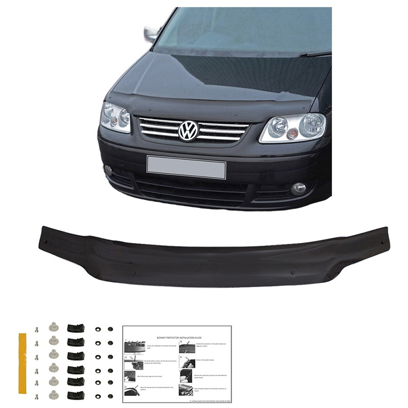 Protection du capot sur mesure pour Volkswagen Caddy MK3 2004-2010 - Noir brillant