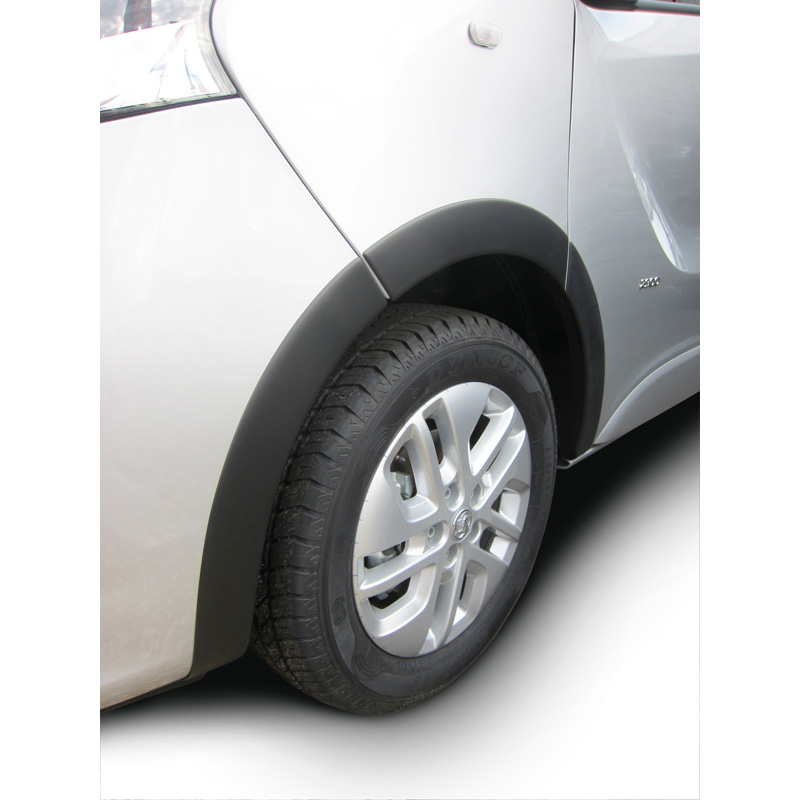 RGM Set extensions de garde-boue sur mesure pour Opel Vivaro 2014-2019 empattement longue - Noir