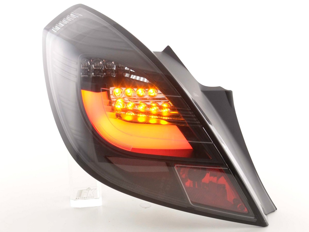Taillights Opel Corsa D Lightbar LED black 06-10