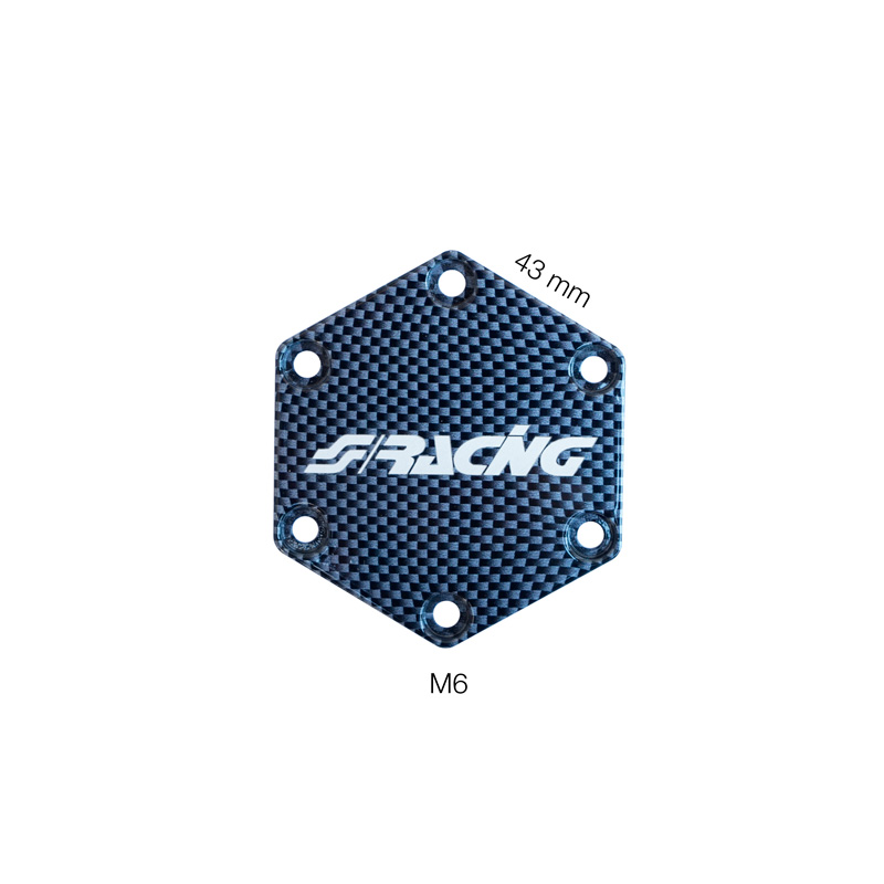 Simoni Racing Couverture de klaxon pour volant sport - Look-Carboné