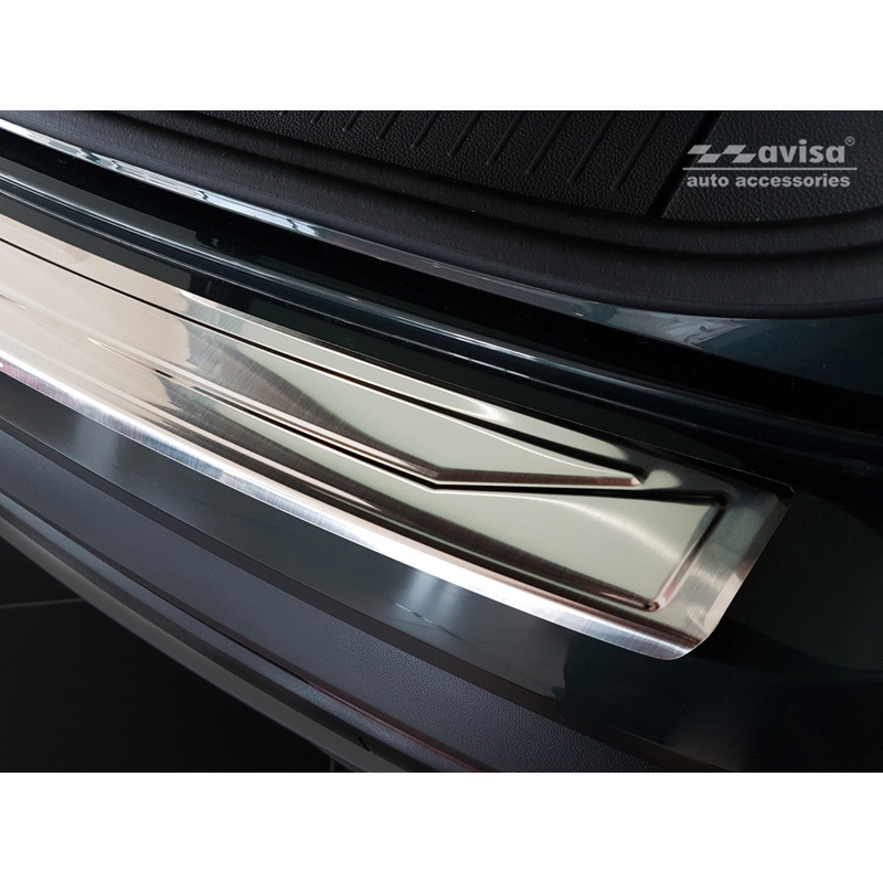 Protection de seuil arrière inox sur mesure pour Seat Tarraco 2019-