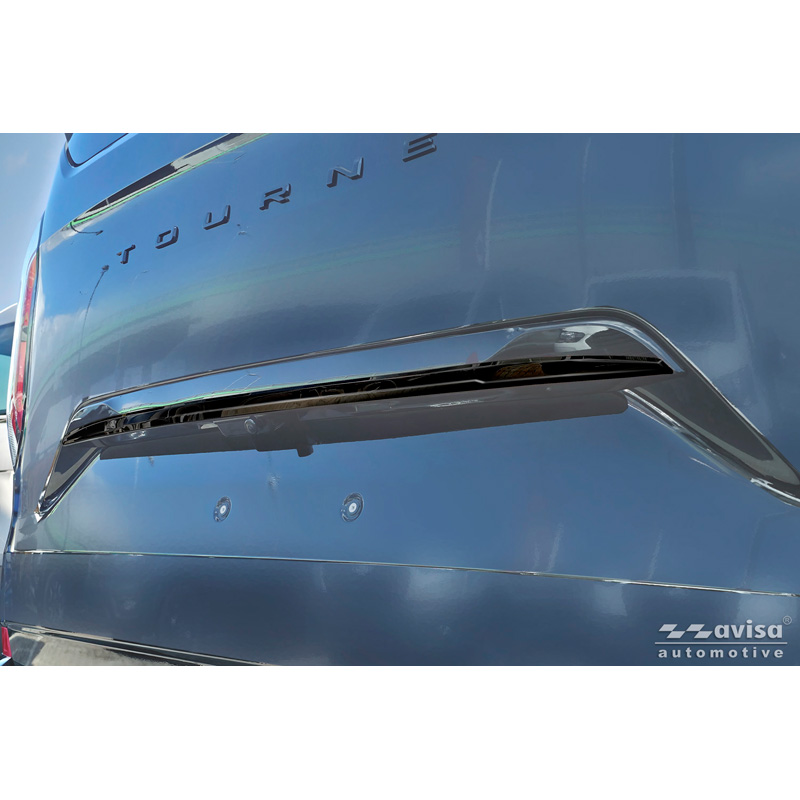 Avisa Moulure de hayon en Inox Noir Chrome sur mesure pour Ford Tourneo Custom II (V710) 2023- (avec hayon arrière)