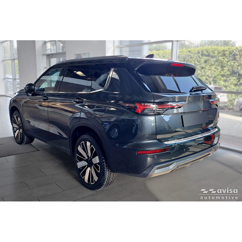 Avisa Protection de Seuil de Coffre Acier Inox sur mesure pour Mitsubishi Outlander IV Facelift 2025- - Argent