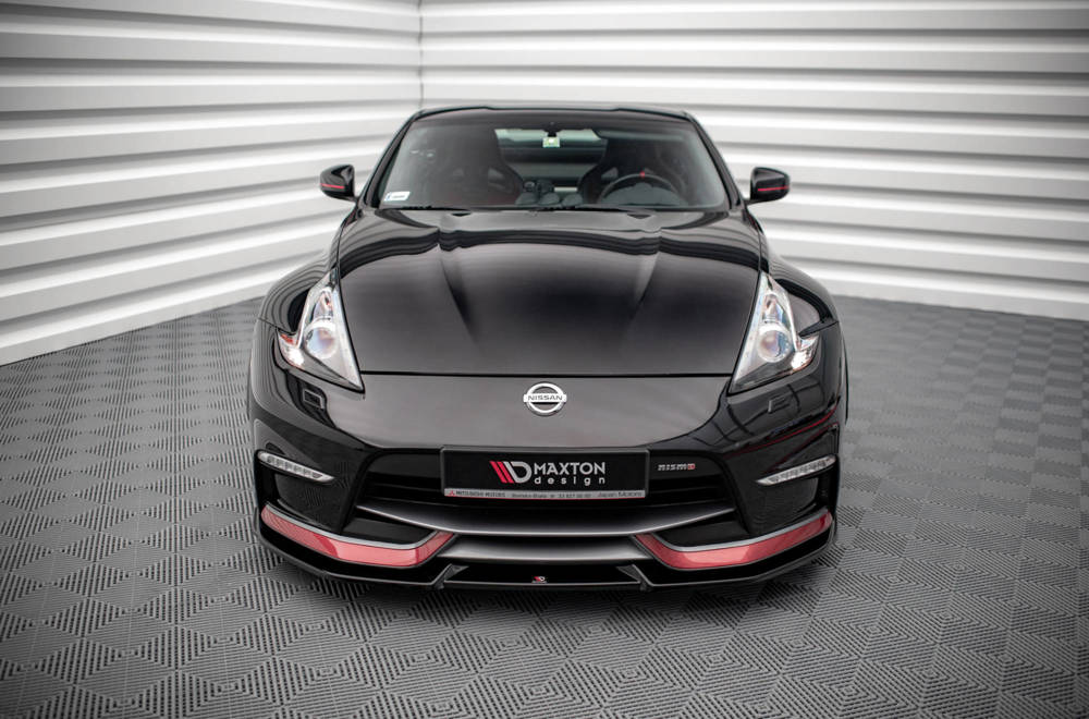 Voorspoiler V.2 Nissan Nismo 370Z Maxton Glans Zwart
