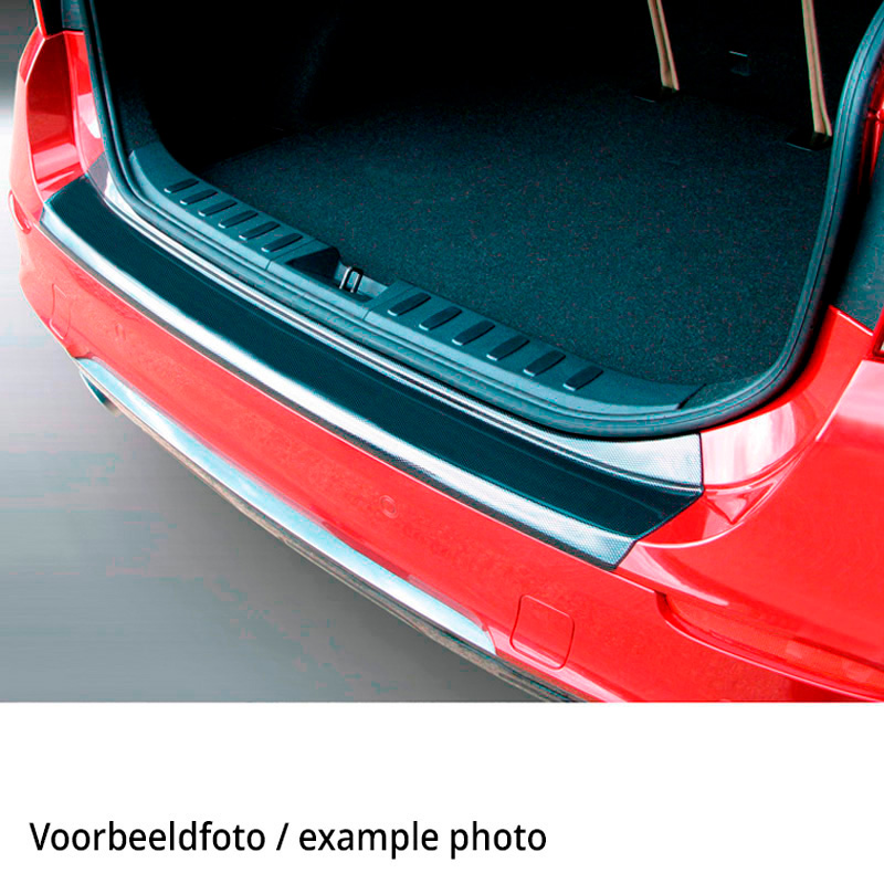 Protection de seuil arrière (ABS) sur mesure pour Honda Civic e:HEV 2022- Aspect carbone