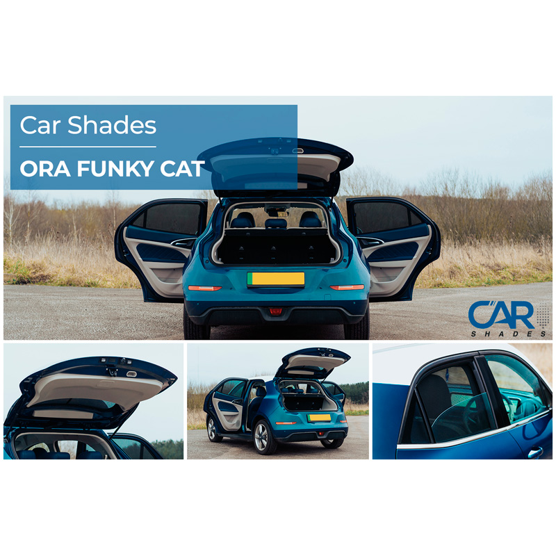 Set de Car Shades sur mesure pour Ora Funky Cat (ES11) 2022- (4-pièces)
