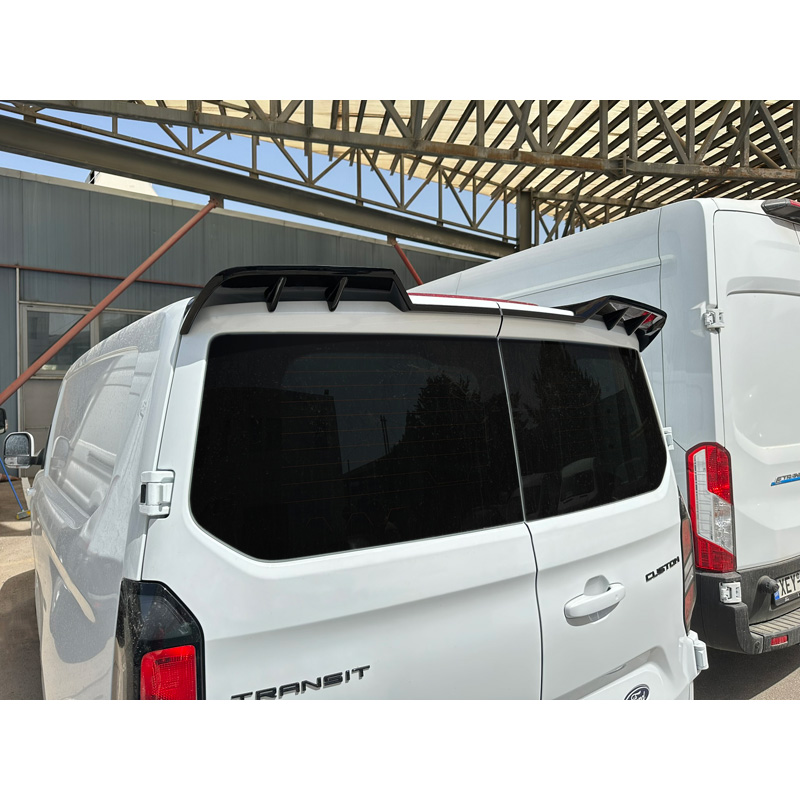 Becquet de toit V.2 sur mesure pour Ford Transit Custom (V710) 2023- & Volkswagen Transporter T7 2024- (avec 2 portes arrières) (PU)