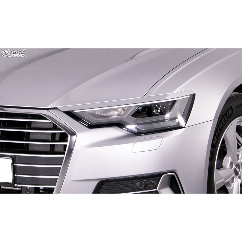 Spoilers de phares sur mesure pour Audi A6 (C8) Sedan/Avant 2018- (ABS)