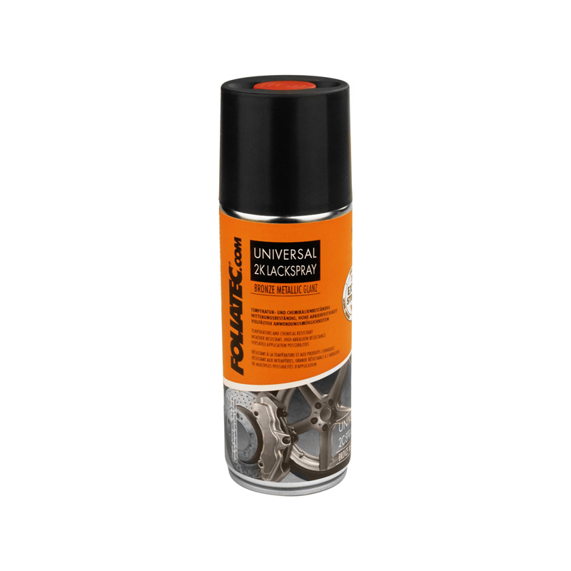 Foliatec Set de Universal 2C Spray Peinture - airain métallique brillant 1x400ml