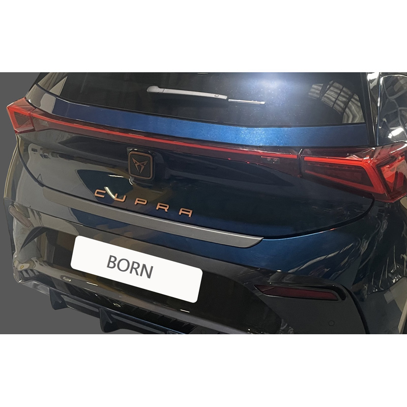 Protection de seuil arrière (ABS) sur mesure pour Cupra Born 2021- Noir