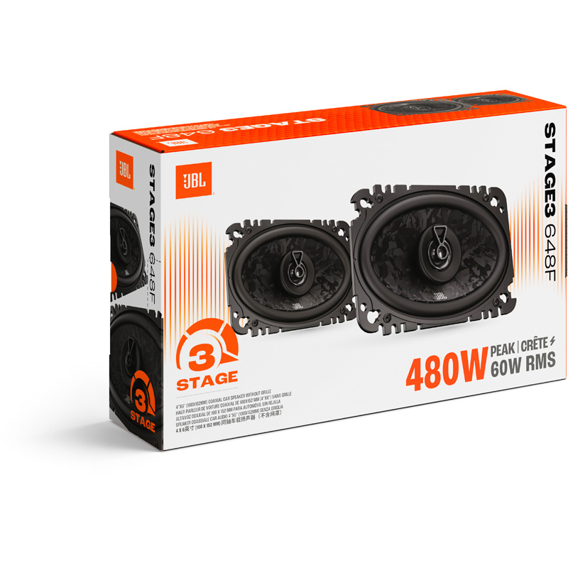 JBL Stage 3 Gen2 648F 4x6'' (102x152mm) Coaxial 480Watt Set de haut-parleur (sans grille)