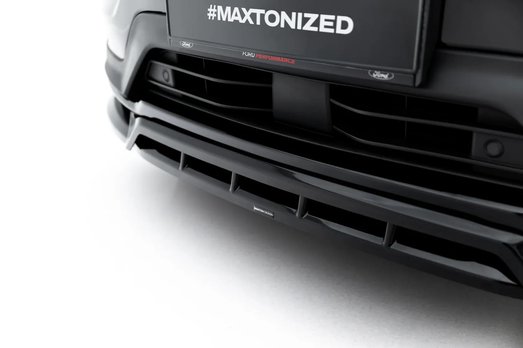 Voorspoiler passend voor Ford Explorer ST Mk6 Glanzend zwart – Maxton Design