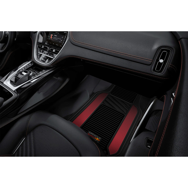 Red Bull Oracle Jeu de tapis de voiture universel 'Heavy Duty' - Set de 2 pièces - Noir/Rouge