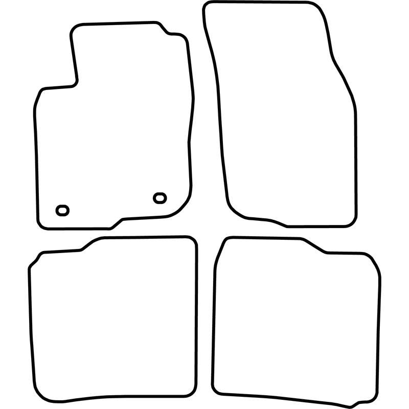 Set de tapis de sol sur mesure pour Mitsubishi Carisma 2001-2003