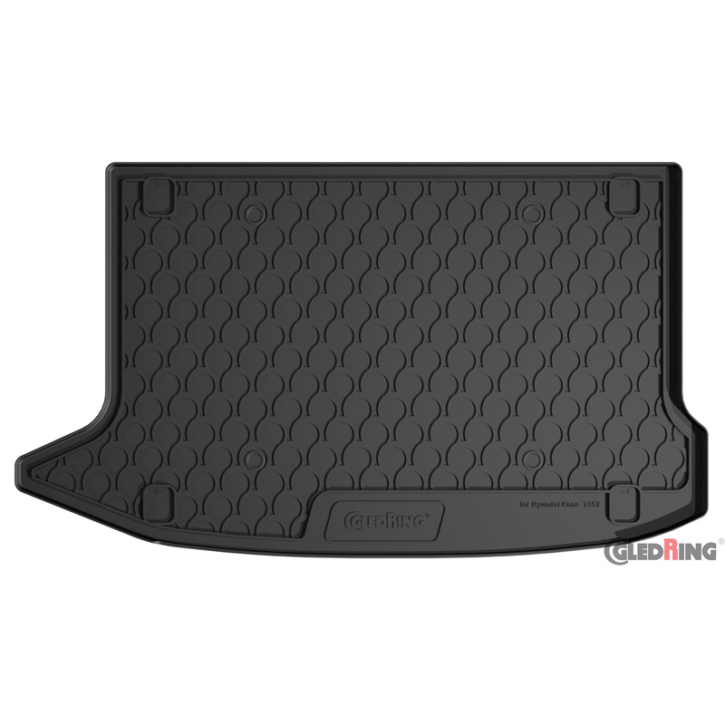 Coquille coffre-arrière Rubbasol (caoutchouc) sur mesure pour Hyundai Kona 2017-2023