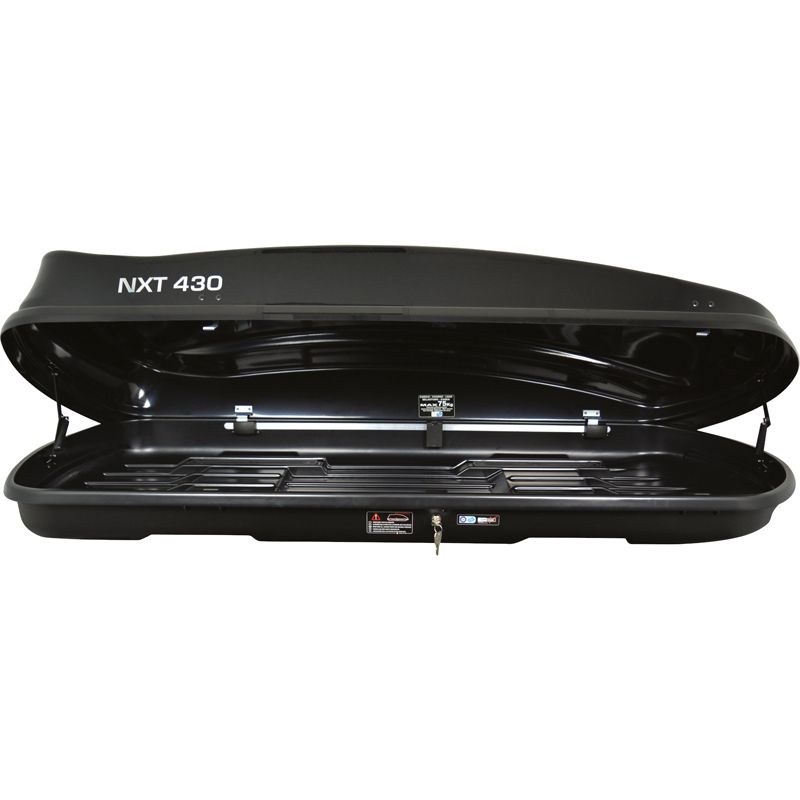 Coffre de toît Twinny Load NXT 430 Litre Noir-Luisant 190x78x38cm (Recto-Verso)