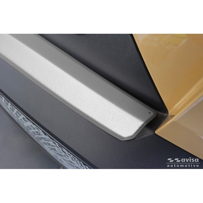 Avisa Protection de Seuil de Coffre Acier Inox sur mesure pour Dacia Spring Facelift 2024- - Argent Mat - 2 pièces