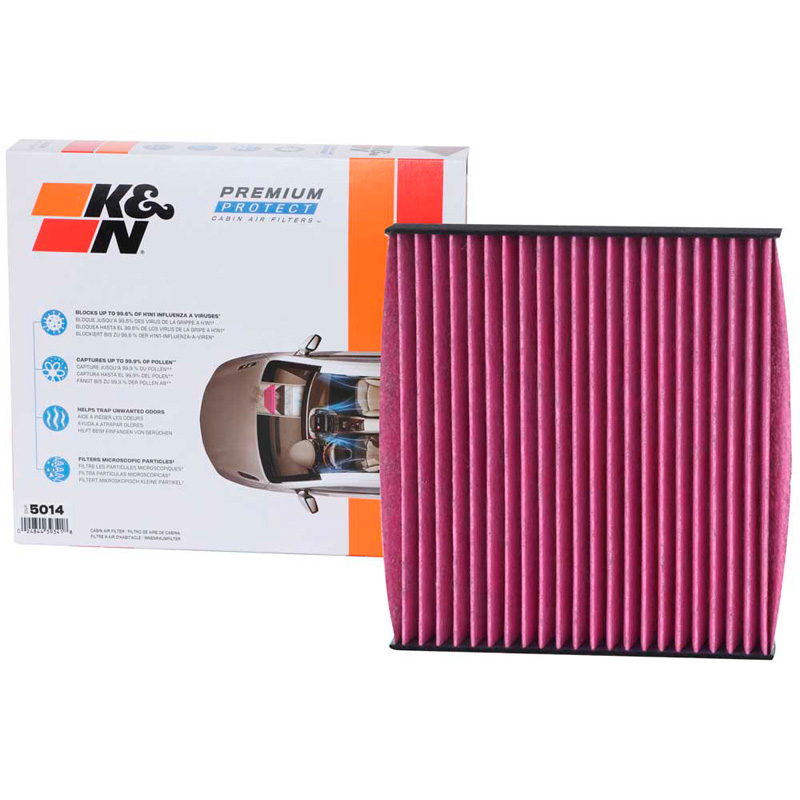 K&N Filtre à Air d'Habitacle Jetable Premium sur mesure pour Toyota/Lexus/Jaguar/Landrover divers modèles (DVF5014)