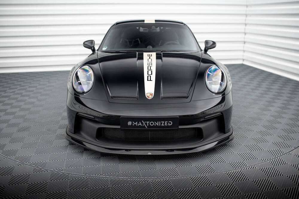 Voorspoiler Porsche 911 992 GT3 Maxton Glans Zwart