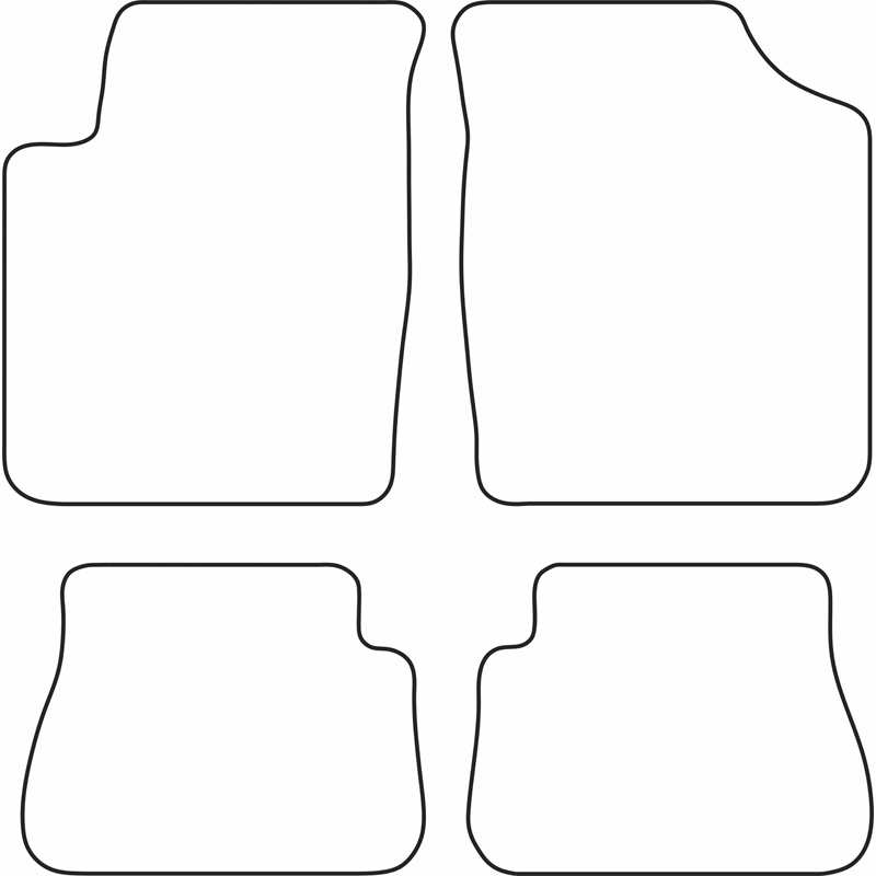 Set de tapis de sol sur mesure pour Kia Picanto 2004-2008