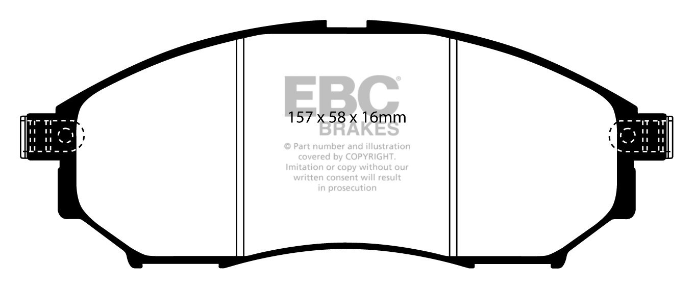 EBC Brakes NISSAN Skyline (V36) 2.5 (V36) 2006-.. Remblokken voo