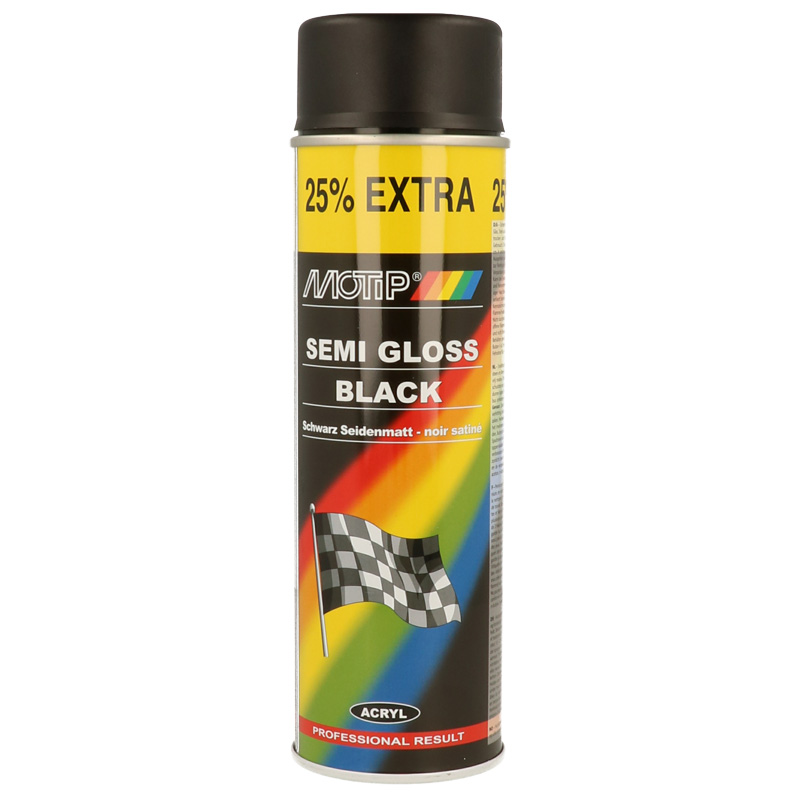 Motip Rallye Peinture - Noir satiné - 500ml