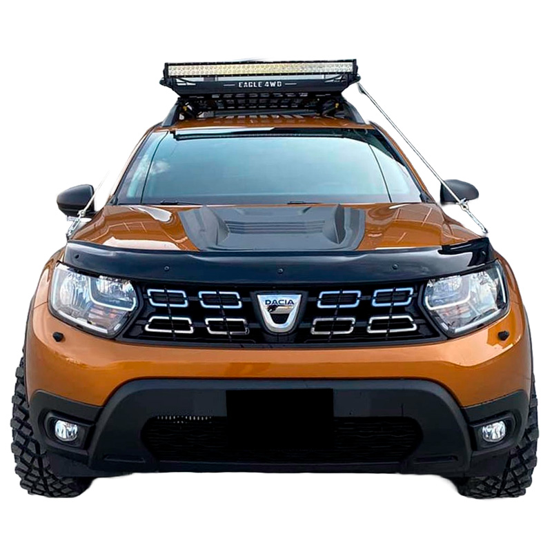 Écope de capot sur mesure pour Dacia Duster I 2010-2017 & Duster II 2018-2024 - Noir mat