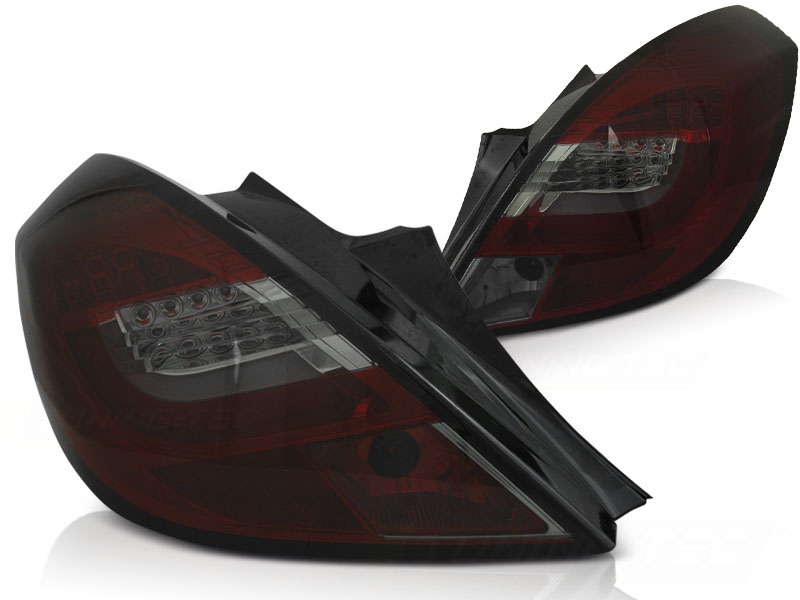 Feux arriere Opel Corsa D LED rouges/blanc