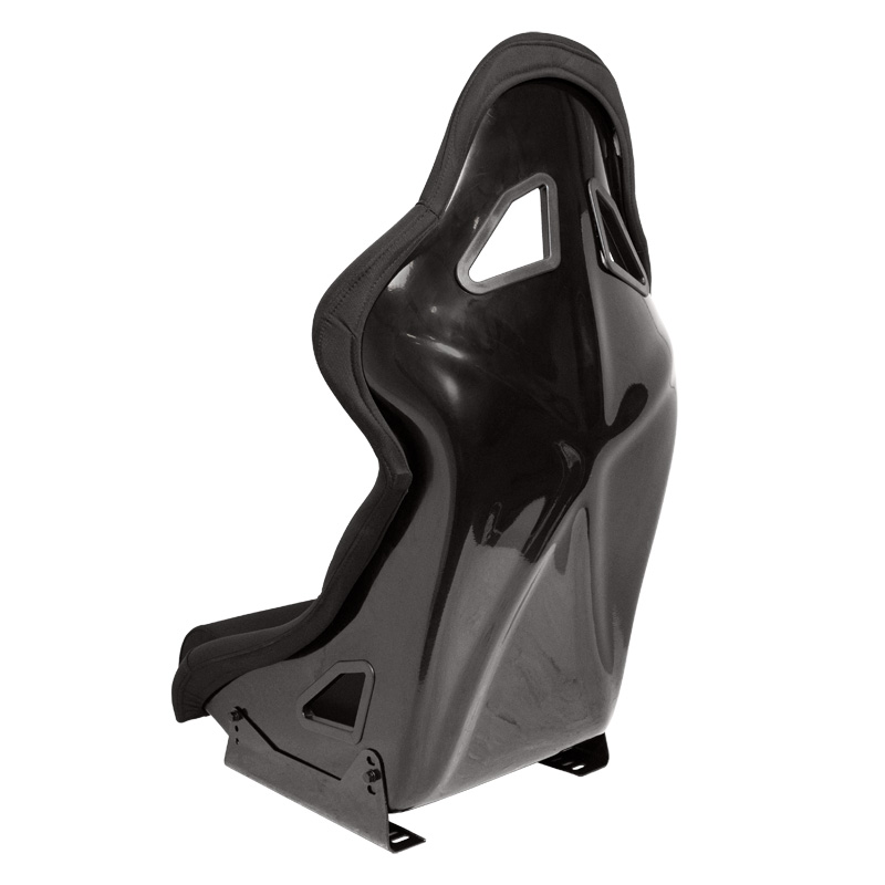 Siège baquet 'BS8' - Noir - Dossier fixe en polyester - incl. glissières