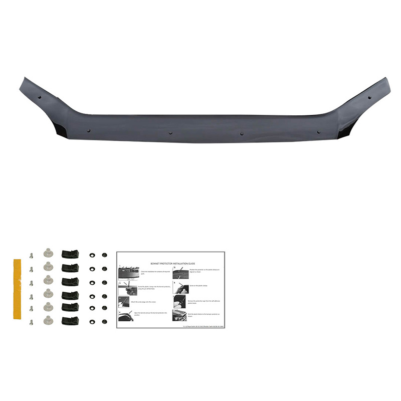 Protection du capot sur mesure pour Ford Transit MK7 2006-2014 - Noir brillant