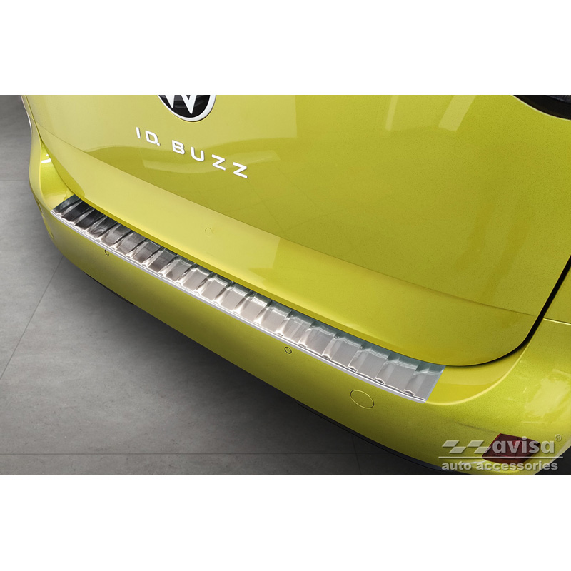 Protection de seuil arrière inox sur mesure pour Volkswagen ID.Buzz + Cargo 2022- 'Ribs'