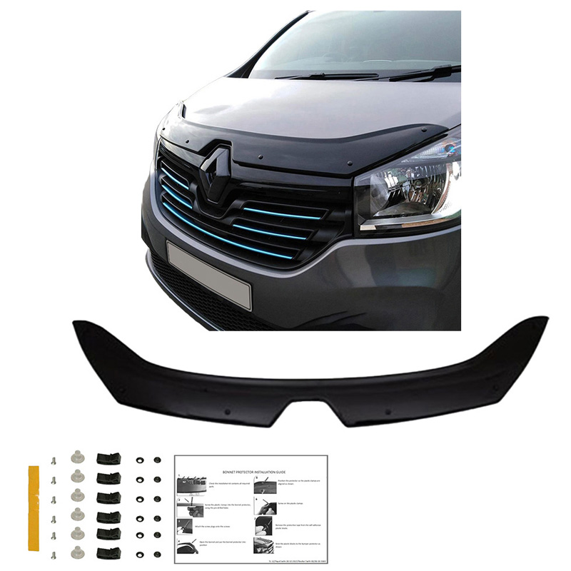 Protection du capot sur mesure pour Renault Trafic X82 2014-2020 - Noir brillant
