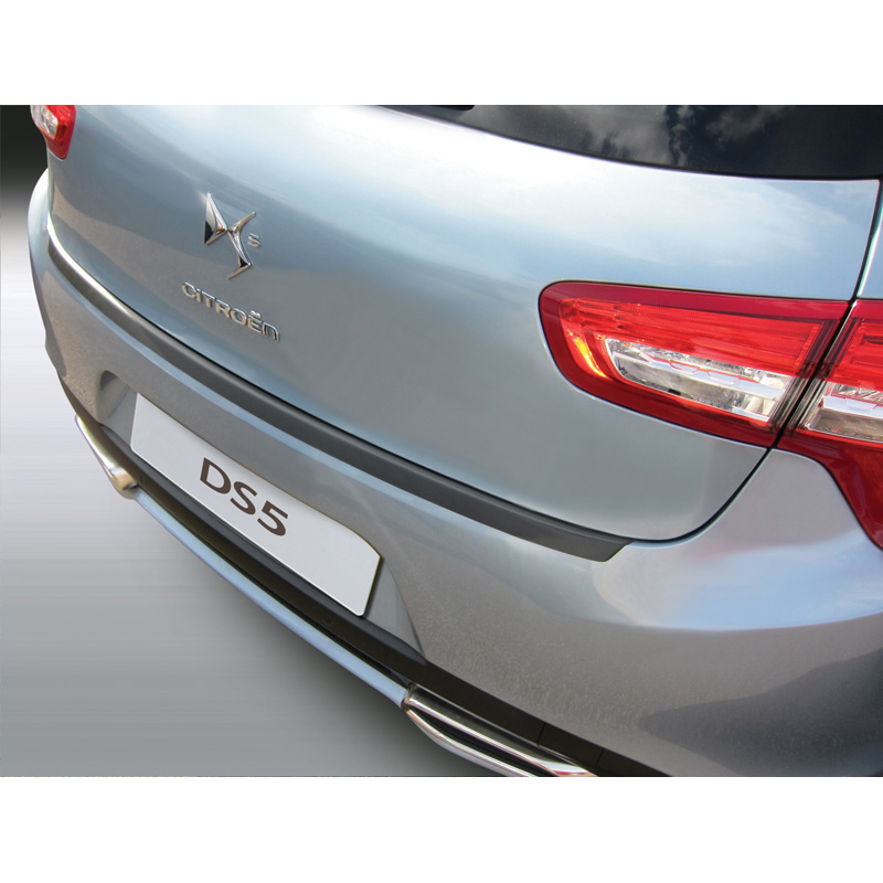 Protection de seuil arrière (ABS) sur mesure pour Citroën DS5 2/2012- Noir