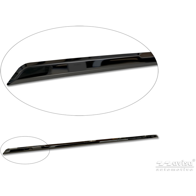 Avisa Moulure de hayon en Inox Noir Chrome sur mesure pour Kia Picanto III (JA) Facelift 2024-