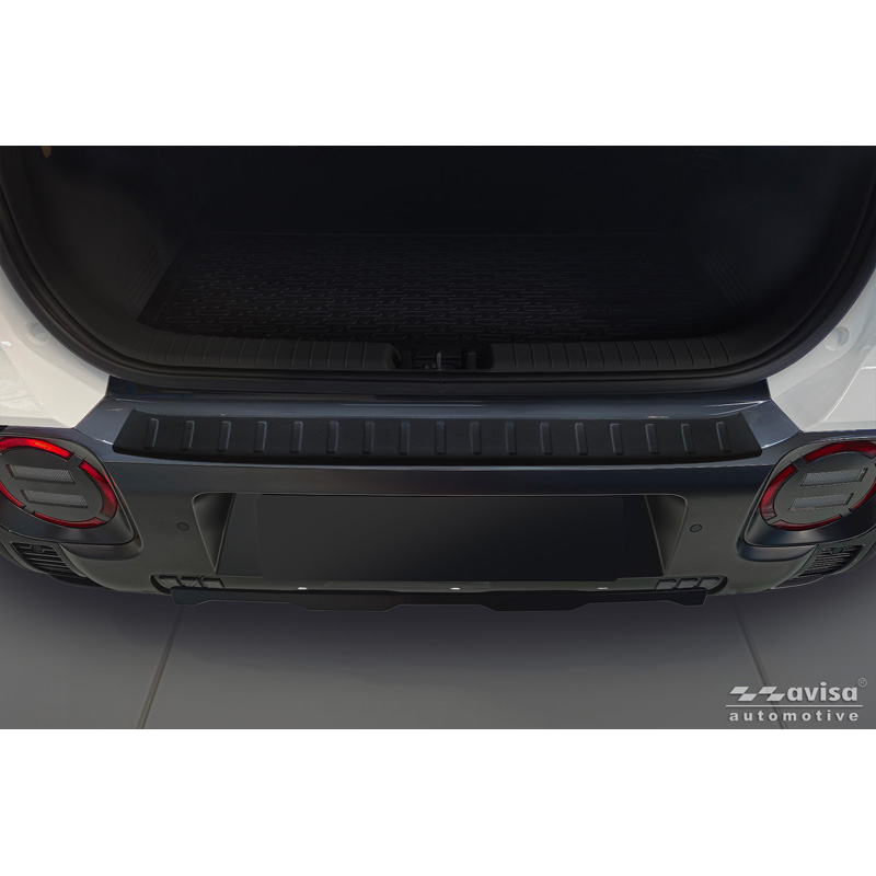 Avisa Protection de Seuil de Coffre Acier Inox sur mesure pour Hyundai Inster 2024- - Noir Mat