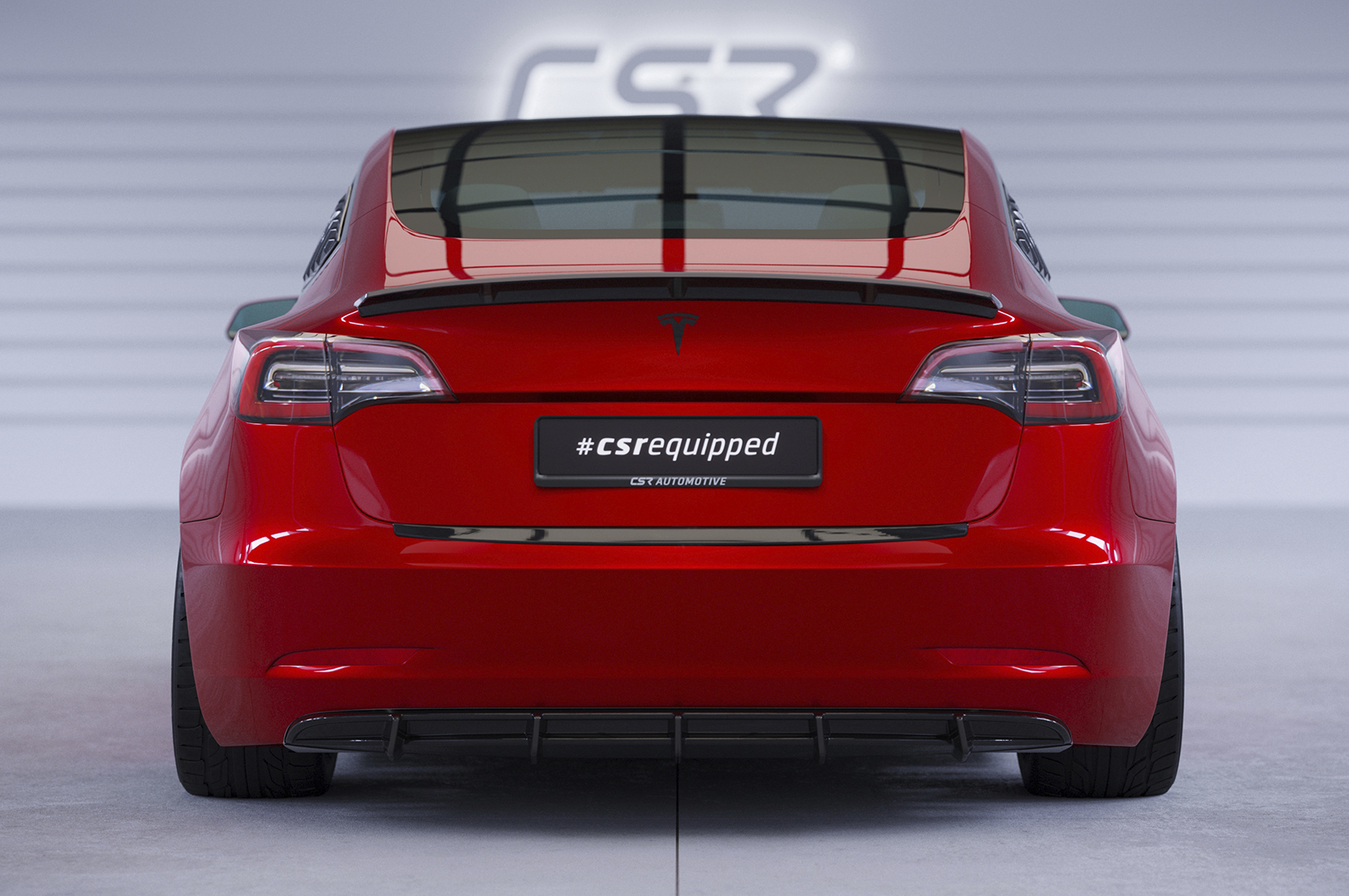 Diffuser Tesla Model 3 CSR Glans Zwart