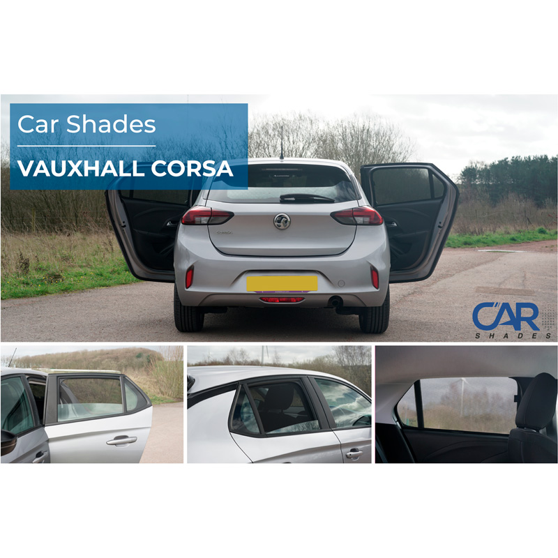 Set de Car Shades (vitres latérales) sur mesure pour Opel Corsa F 5-portes 2019- (2-pièces)