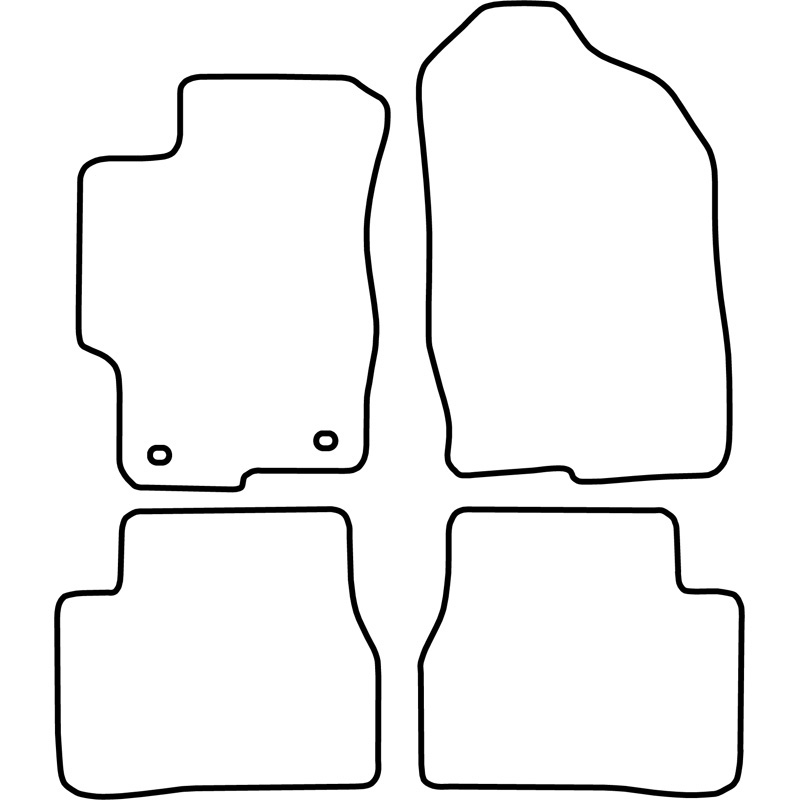 Set de tapis de sol en velours sur mesure pour Mazda 6 2002-2007